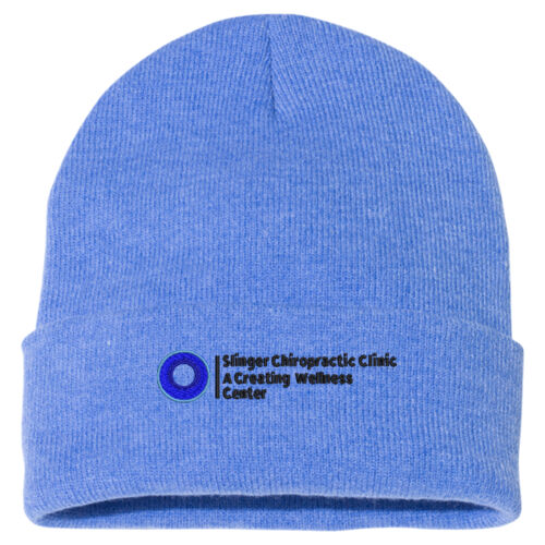 12 Inch Knit Beanie - Black Thumbnail