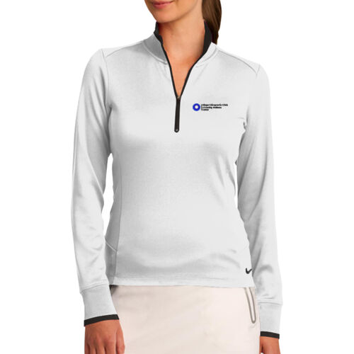 Ladies Dri FIT 1/2 Zip Cover Up - Black Thumbnail