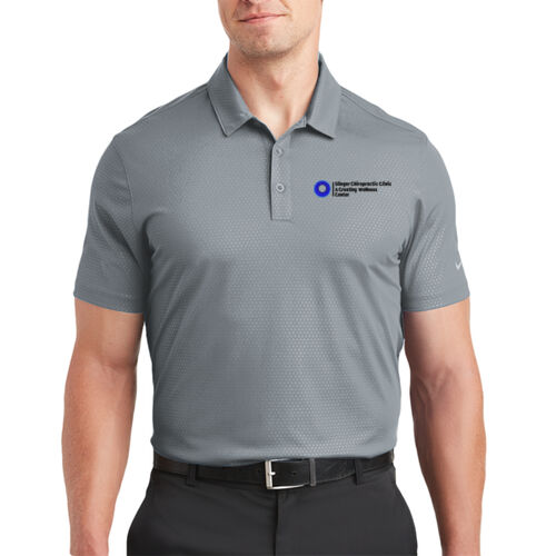 Dri FIT Embossed Tri Blade Polo - Black Thumbnail